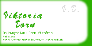 viktoria dorn business card