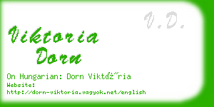 viktoria dorn business card